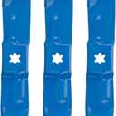 3 Pack 50" Mower Mulching Blades for Cub Cadet 942-05067 742-05067 19A30016 Blade 50 inch Deck Lawn Mower Tractor Replace for 942-05067 742-05067 19A30016 (6 Point Star), Blue