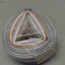 Eoiips 2 ID PVC Braided Clear Flexible Vinyl Tubing, 2" ID x 2-1/4" OD Heavy Duty Reinforced Vinyl Hose Tube for Water, Oil & Liquid Transfer, 8FT