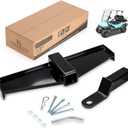 10L0L Golf Cart Trailer Hitch with Bumper Receiver Fits Club Car Precedent (2004+) Factory Style Rear Frame Only