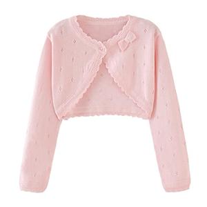 Toddler Girl Cardigan Sweater Bolero Shrug Baby Little Kids Long Sleeve Dress Up Button Closure Tops Winter Clothes Pink: Clothing, Shoes & Jewelry size 120