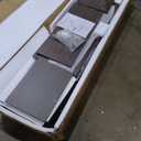 GarveeHome Farmhouse TV Stand for 70/75 in TVs, 65 in Long Entertainment Center w/ 2 Door &Open Storage Shelf, Rustic Fluted Television Consoles Stands for Living Room, Bedroom