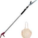 4.6-10ft Extendable Tree Pruner,Telescopic Tree Trimmer Pole Saw, Branch Cutter,Upgrade Steel Saw blade,Fruit Picker and Pruning Shears Gardening,Lightweight & Portable Lopper with a Fruit Mesh Bag