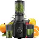 Cold Press Juicer Machines Vegetable and Fruit, 4.1" Large Feed Chute Powerful Slow Masticating Juicer, Juice Extractor Machine BPA Free Easy Clean Self Feeding High Juice Yield