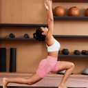 RUNNING GIRL High Impact Sports Bras for Women, High Support Running Strappy Women's Sports Bra with Sewn in Pads (White, XL)