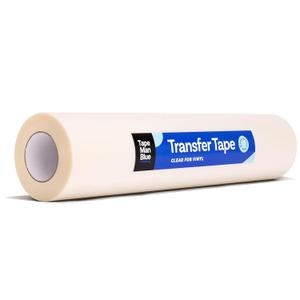 TapeManBlue Transfer Tape for Vinyl, 24 inch x 100 feet, Clear Film with Medium-High Tack Adhesive. American-Made Application Tape for Vinyl Graphics