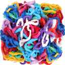 Hawaiian Leis Necklace 50Pcs Tropical Luau Hawaii Flower Lei Theme Party Favors Lais Headbands Holiday Wedding Beach Birthday Decorations I Hawaiian Leis Party Supplies