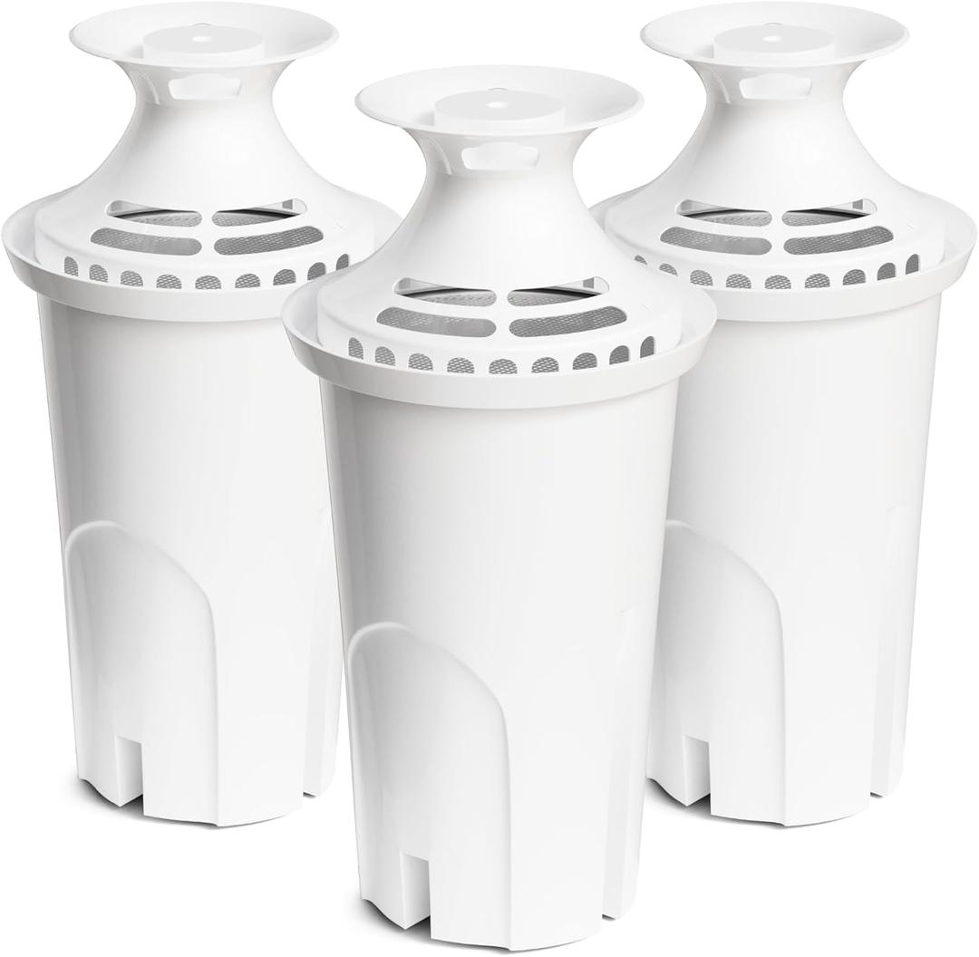 Water Filter Replacement Compatible with Brita Water Pitchers and Dispensers, by DESENRUIS for Classic 35557, OB03, Mavea 107007, Reduce Chlorine and Bad Taste, BPA free, Pack of 3