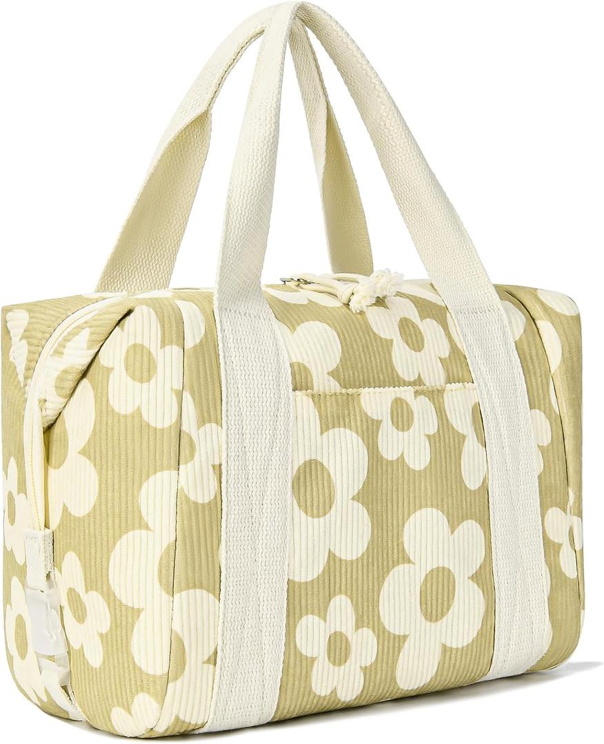 HowFly Lunch Box for Women Stylish Corduroy Insulated Lunch Bag for Men Adults Leakproof Reusable Lunchbox Large Capacity Lunch Boxes Cooler for Work, Travel, Picnic