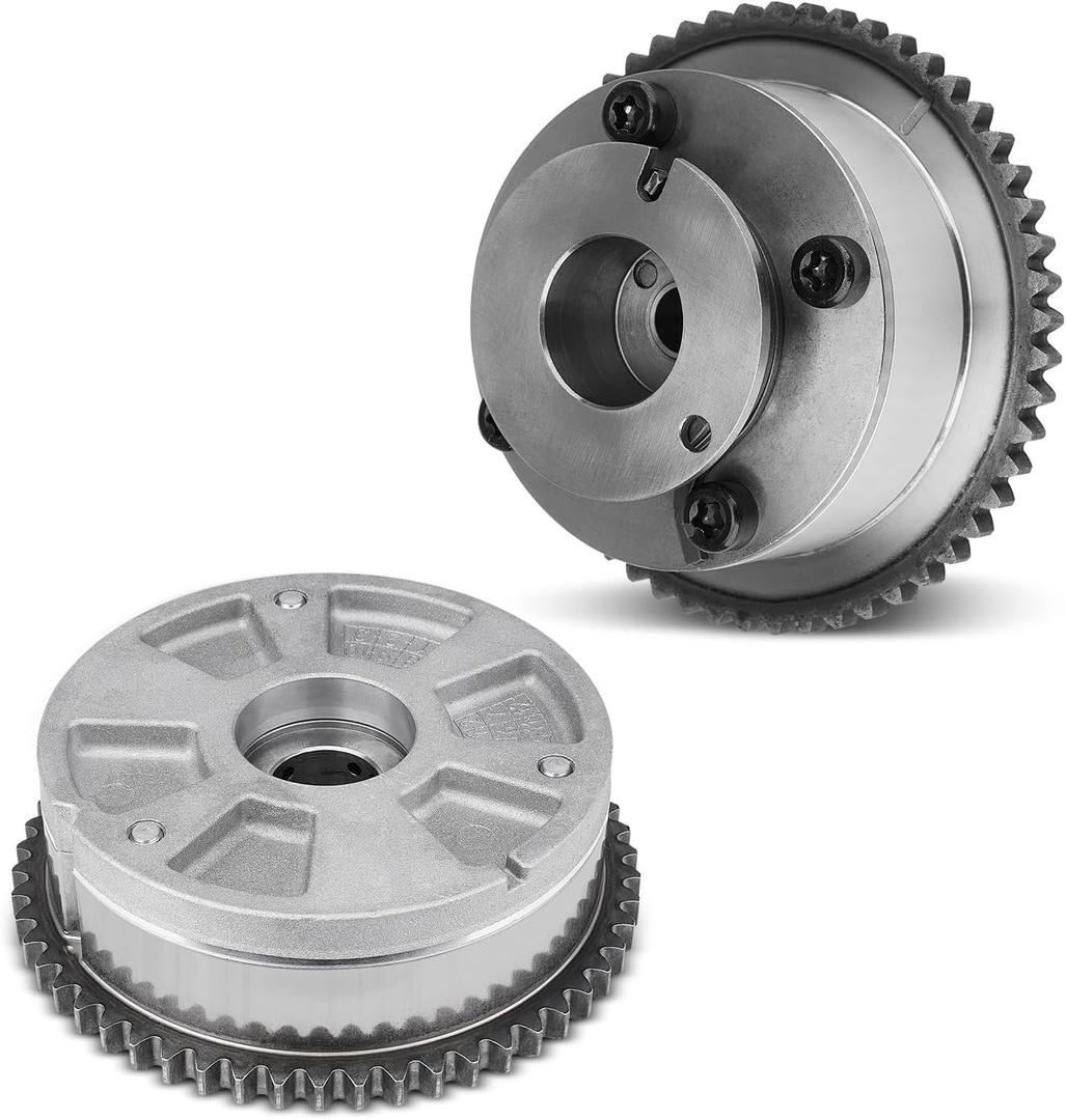 24350-2E700 24370-2E020 Intake & Exhaust Timing Camshaft Sprocket CVVT Gear Compatible with Hyundai Elantra Kona Veloster 2017-2021, Kia Forte Soul Seltos 2.0L 2017-2022