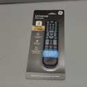 GE Backlit Universal Remote Control for Samsung, Vizio, LG, Sony, Sharp, Roku, Apple TV, RCA, Panasonic, Smart TV, Streaming Players, Blu-Ray, DVD, 4-Device, Black, 40081 Black, Backlit