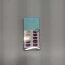 BTArtbox Press On Nails Short - Plum Red Squoval Press On Nails with Glue for Women, Opaque Soft Gel Glue On Nails in 15 Sizes - 30 Stick On Nails Kit, Blackberry