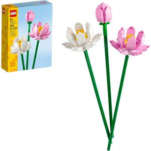 LEGO Lotus Flower - Building Toy for Kids, Girls & Boys, Ages 8+ - Artificial Lotus Flowers for Home Decor & Display - Creative Gift Idea for Her & Him - 40647