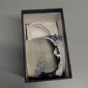 Ceramic Mug Travel Coffee Wave Cup with Lid and Handle for Home & Office, Porcelain Tall Tea Art Cup with Color Box, Wave Mugs Set of 2