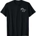 Mrs Est. 2025 Just Married Wedding Wife Matching Mr & Mrs T-Shirt XL