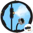lifeegrn Misting Cooling System, Outdoor Misting System for Patio, 40 FT Misting Line+10 Mist Nozzles+3/4" Brass Adapter,Outdoor Mister System for Patio Garden Trampoline Greenhouse