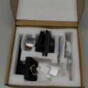 Front Door Lock Set Exterior Door Lock Set,Door Handle with Single Cylinder Deadbolt Lock,Keyed Alike Door Locks for Front Door(Matte Black,1Pack Set)