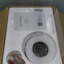 ZMISHIBO 52 Inch Ceiling Fan No Light, Flush Mount Low Profile, Farmhouse Brown Ceiling Fan Without Light, Remote Control & Quiet DC Motor, for Indoor&Outdoor, Bedroom, Living Room