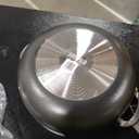 IMUSA 3.2qt Charcoal Aluminum Nonstick Caldero with Glass Lid, Black