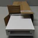 White Floating Shelves for Wall Decor, Wall Mounted Wood Storage Shelf for Bedroom, Living Room, Bathroom, Kitchen, Nursery, Display Picture Ledge Shelf with Lip Set of 2-14 Inches, White (13.6in)