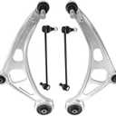 4pcs Front Lower Control Arm w/Ball Joint Bushings Sway Bar Link Driver Passenger Side Assembly Replacement for 2015 2016 2017 2018 2019 2020 2021 2022 2023 2024 Nissan Murano