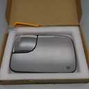 Driver Left Side Mirror Blind Spot Convex Heated Mirror Glass with Rear Holder Fit for 2005-2009 Dodge Ram 1500 2500 3500, Replacement for 5161011AA 5191035AA CH1324121