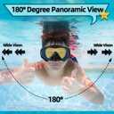 Seago Kids Swim Goggles Snorkel Diving Mask for Youth(5-15), Anti-Fog 180 Clear View