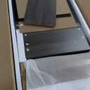 Tribesigns 63 Inch Executive Desk with File Cabinet, L Shaped Office Desk with Drawers and Storage Shelves, Business Furniture Set Workstation for Home Office, Gray and Black