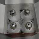 Vicstone Dusk to Dawn LED Flame Light Bulbs Outdoor, 4 Modes E26 Flickering Light Bulbs with Upside Down Effect, Fire Bulb for Halloween Christmas Patio Porch Party Home Indoor Decorations - 4 Red