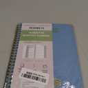 POPRUN Monthly Planner 2026-2027 Spiral Hardcover (6.25'' x 8.5''), 18 Months Calendar (Jan.2026-Jun.2027) - 2 Pages per Month with Dotted Note Pages, Sunday Start, Laminated Tab - Haze Blue