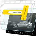 Tempered Glass Screen Protector for Tesla Model 3(2017-2023)/Model Y(2020-2024) 15'' Touchscreen Auto Align Attachment 9H HD, Anti-Glare, Fingerprint Resistant