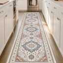 Color&Geometry Kitchen Floor Runner 24x108 Vintage Anti Fatigue, Oatmeal