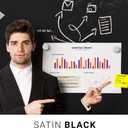 Magnetize-It! Magnetic Chalkboard Paint (Water Based)  Satin Black Deco Color Extra Strong and Sustainable, All-Purpose Interior 1L