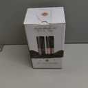 Electric Salt and Pepper Grinder Set Automatic Battery Pepper Mill Shakers Adjustable Coarseness Upgraded Larger Capacity with Led Home and Kitchen Appliances Birthday Gifts for Women Mom (Black/Black)