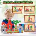 Magnetic Blocks - 100PCS Magnetic Toy Set, STEM Montessori Sensory Toys for 3+ Year Old Boys & Girls, Creative Construction Toys Gift for Toddlers Kids