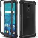 Asuwish Phone Case for LG Aristo 2/3 Plus, Rebel 4, Tribute Empire Dynasty, Zone 4, K8 Plus 2018 K8S, Fortune 2, Phoenix 4, Risio 3 - Shockproof Heavy Duty Cell Accessories - Black