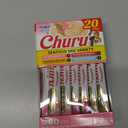 INABA Churu Cat Treats, Lickable, Squeezable Creamy Pure Cat Treat with Green Tea Extract & Taurine, 0.5 Ounces Each Tube, 20 Tubes, Seafood Variety Box (EXP 02/28/26)