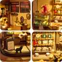 BenBen DIY Miniature House Kit, Mini House Building Kit with Furniture for Adults, Teens, Wooden Tiny Dollhouse Diorama Model Craft Kits, Hobbies & Gifts for Family and Friends(Potion & Cake)
