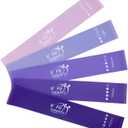Fit Simplify Resistance Loop Exercise Bands with Instruction Guide and Carry Bag, Set of 5