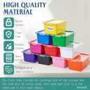 10 Pcs Classroom Storage Cubby Bins with Latching Lid,Candy