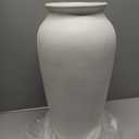 Whispering Homes | Terracotta Frost Terracotta Vase - Small | Terracotta Vases for Garden Display | White Patterned Finish | Terracotta Minimalist Vase for Home Decor & Outdoor Styling