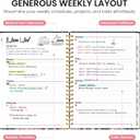 Academic Planner 2026-2027, Jul 2026-Jun 2027 Monthly & Weekly Planner | 6.3"x8.5" Pretty Calendar Planner for Women, Hardcover Organizer with tabs, School Office Home Supplies, Midnight Jungle