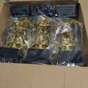 Juvale Soccer Trophy for Kids - Plastic Award Trophies - Pack of 12, 2.5 x 6 in, Gold & Black, Plastic