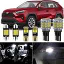 16 Pieces Interior LED Light + Back Up Bulb Reverse Lights for Toyota RAV4 2006 2007 2008 2009 2010 2011 2012 2013 2014 2015 2016 2017 2018 2019 2020 2021 2022 2023 Interior Bulb Package, Install Tool
