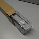 Joydeco No Drill Zebra Blinds for Windows, Cordless Day & Night Dual Sheer Roller Shades, Easy Installation, Free-Stop Light Filtering Privacy Blinds for Home (Grey,28" W x 75" H, Old Version)