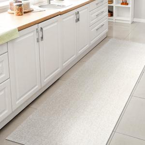 JONATHAN Y Machine Washable Cream Runner Rug 2X8 ft, Twyla Classic Solid Low-Pile for Living Room, Bedroom, Kitchen, Office, Easy-Cleaning, High Traffic, Pet-Friendly, Non-Shedding (WSH300E-28), 2' x 7'10"