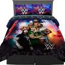 Franco Kids Bedding Super Soft Comforter and Sheet Set, 5 Piece Full Size, WWE