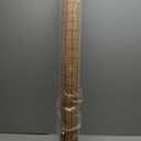 LazBlinds No Tools No Drill Cordless Bamboo Roman Shades, Light Filtering Window Treatment, Roll Up Bamboo Blinds for Windows 48'' W x 48'' H, Brown