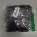 QINSEN Women's Long Sleeve V Neck T Shirts Double Lined Crop Top Seamed Cup Going Out Tops (Large, Black)