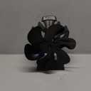 Wood Stove Fan, 6 Blades Wood Stove Fan Heat Powered, Fireplace Fan with Magnetic Thermometer, Wood Stove Accessories, Non Electric Fan for Wood/Log Burner Stove (Medium)