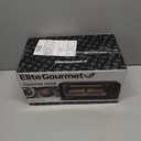 Elite Gourmet ETO236 Personal Compact 2 Slice Countertop Toaster Oven with 15 Minute Timer & Adjustable Temperature, Bake, Broil, & Toast, Black